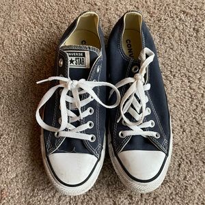 Navy Blue Converse - Size 9